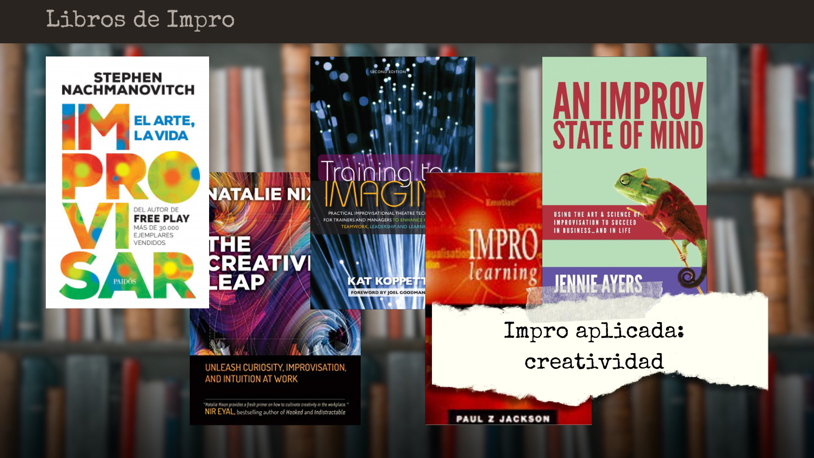 Libros de Impro Aplicada: Creatividad