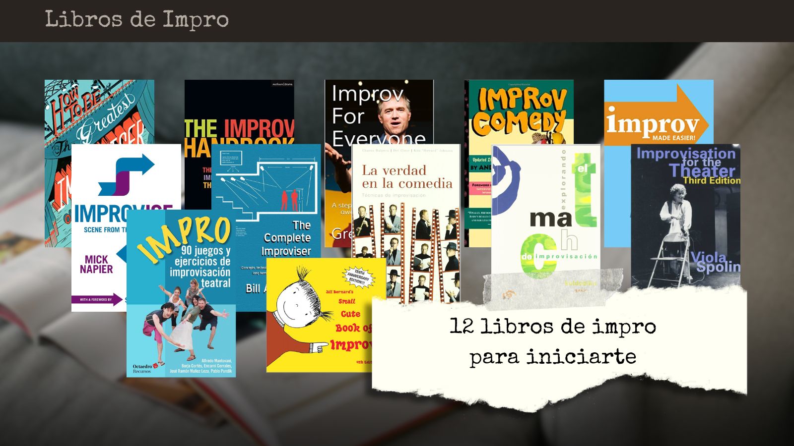 Guía: 12 libros de impro iniciación